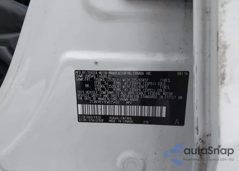 2014 Toyota Rav4 Le z USA, uszkodzony, nr VIN 2T3BFREV1EW225403